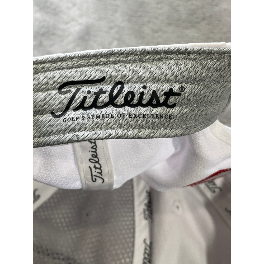 Titleist FootJoy FJ Hat Cap Golf Mens‎ White Pro V1 Performance Adjustable - Picture 2 of 8